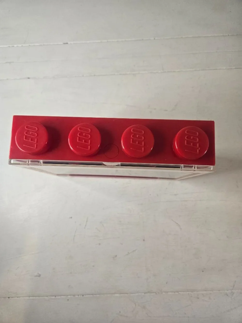 LEGO Minifigures Small Display Case 2011 Original Unbroken Red/Black